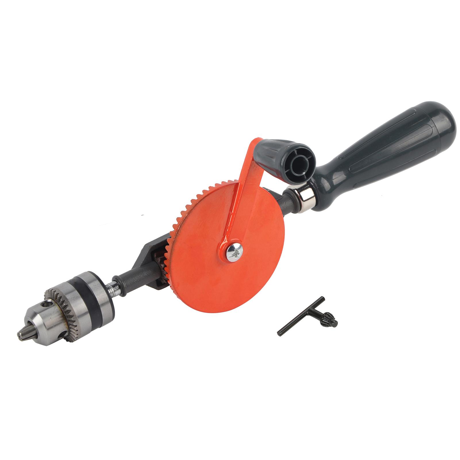 

Hand Drill Portable Hand Crank Drill Mini Manual Drill with Double Pinions for Wood Plastic Woodworking Hand Drill Manual Drill