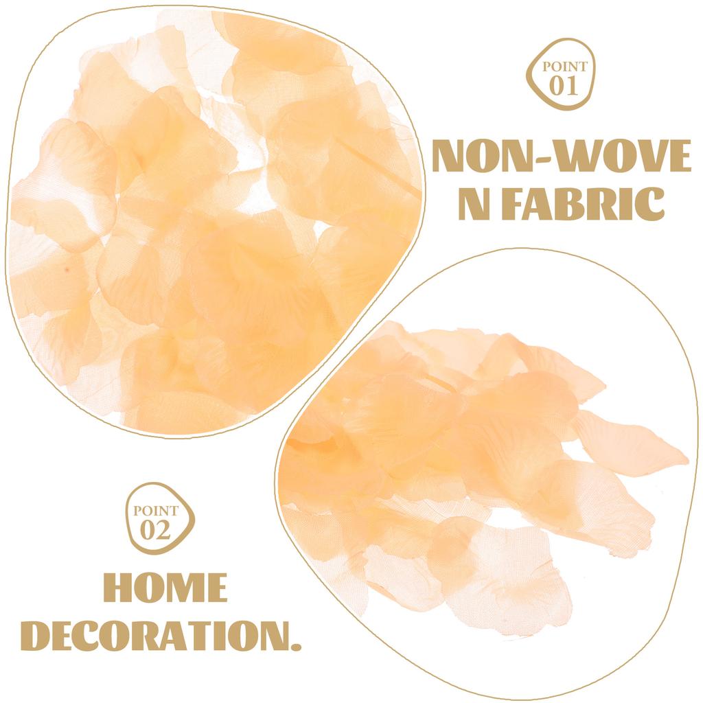 2200 Pcs Wedding Petals Flower Girl Silk Rose Party Favors Table Decorations Decorative Artificial Romantic