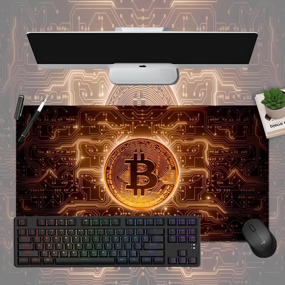 Bitcoin Mousepad Boy Pad Natural Rubber Gaming Mousepad Desk Mat Size For Gameing World Of Tanks CS GO Zelda
