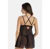 Teyli Erotic Nightgown with Strappy Lace