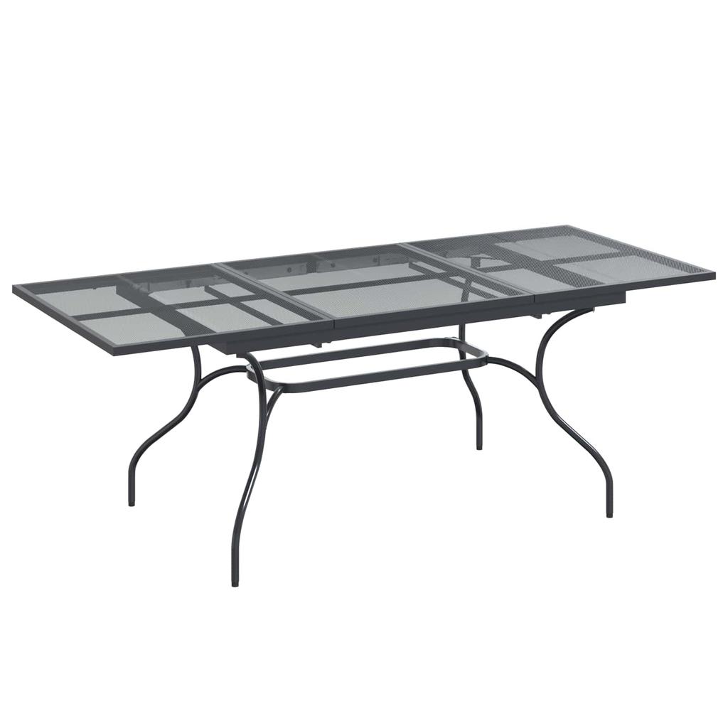 Garden Dining Set 7 pcs Anthracite 212 x 90 x 76 cm