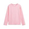 Live Broadcast 230g Heavyweight Pure Cotton Solid Color Long Sleeve T-Shirt with Printed Logo