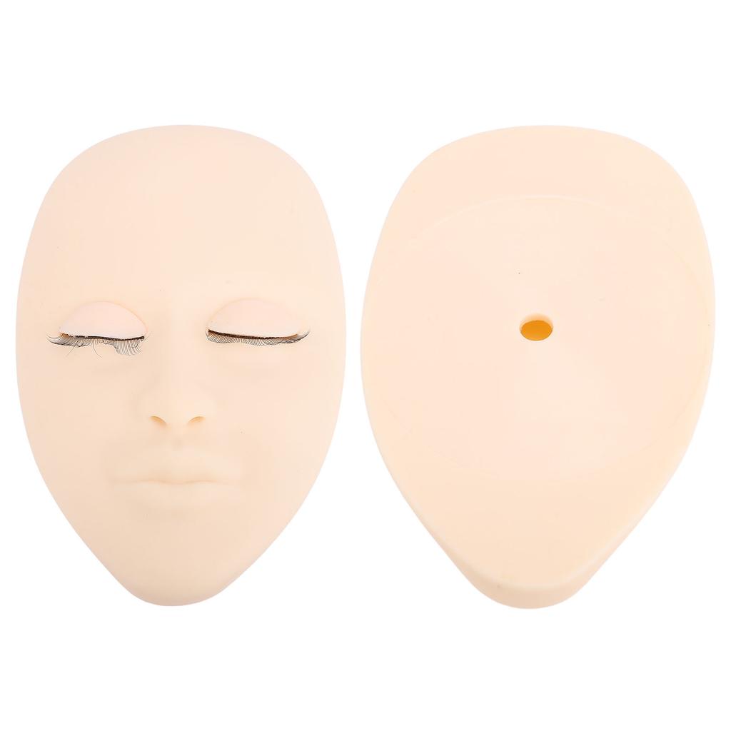 Eyelash Extension Mannequin Head with Replaceable Eyelids Soft Touch Lash Practice Mannequin Face