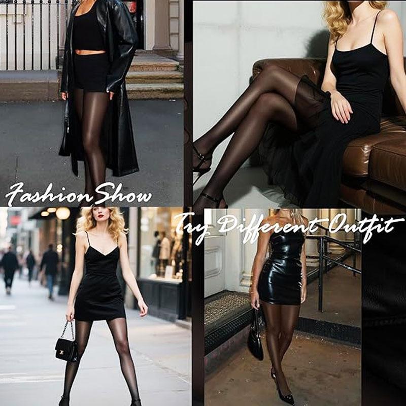 Übergröße Damen Strumpfhose Damen Glänzende Strümpfe