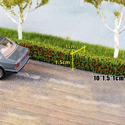 2PCS Shrub Strips Green Sand Table Miniature Model Simulation DIY Grass Fence