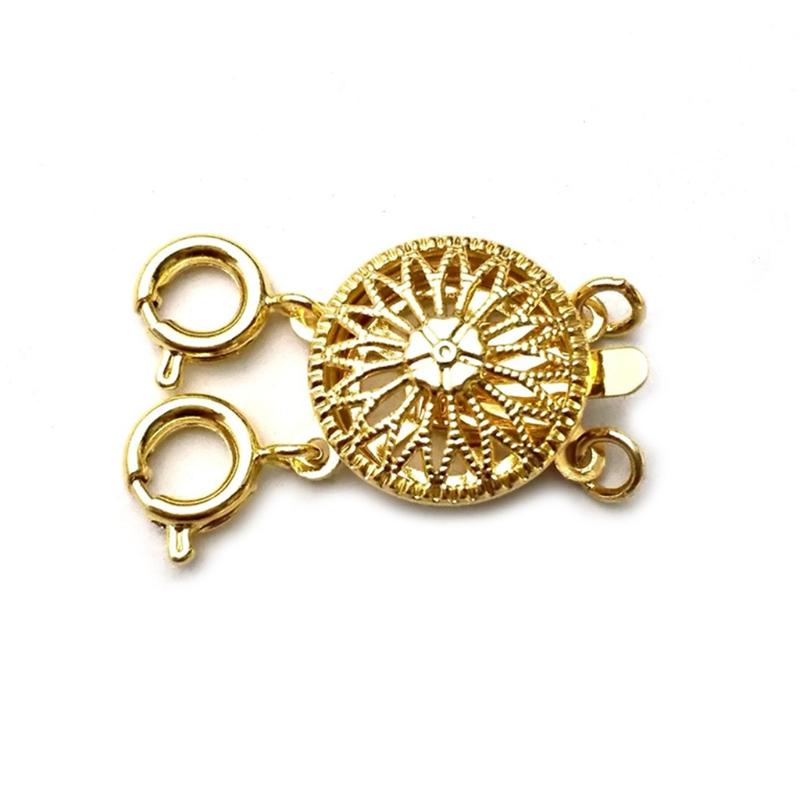 Novelty Lock Magnetic Necklace Clasp Sunflower Stackable Necklace Connector Closure Bracelet Extender for Jewelry Making