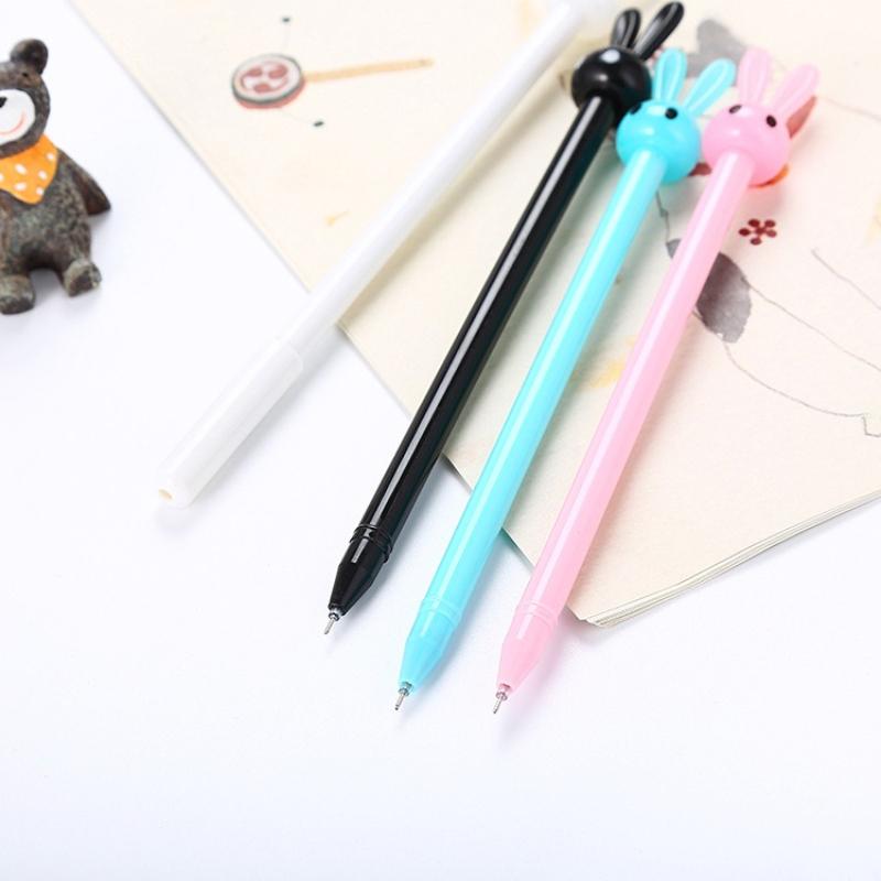 Office School Supplies Creative Kawai Stationery Bunny Gel Pen Cute Cartoon Long Eared Rabbit Student Water Office Signature