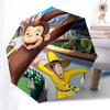 Curious George, Zoo Automatic Opening and Closing, 8 rib Structure Portable Umbrella, Suitable for Men and Women in All Seasons  Perfect Gif