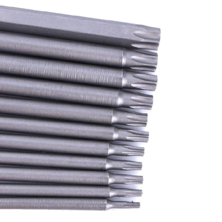 Long Torx Head Magnetic Tamper Proof Torx Bit Set 1/4" Hex Drill Bit