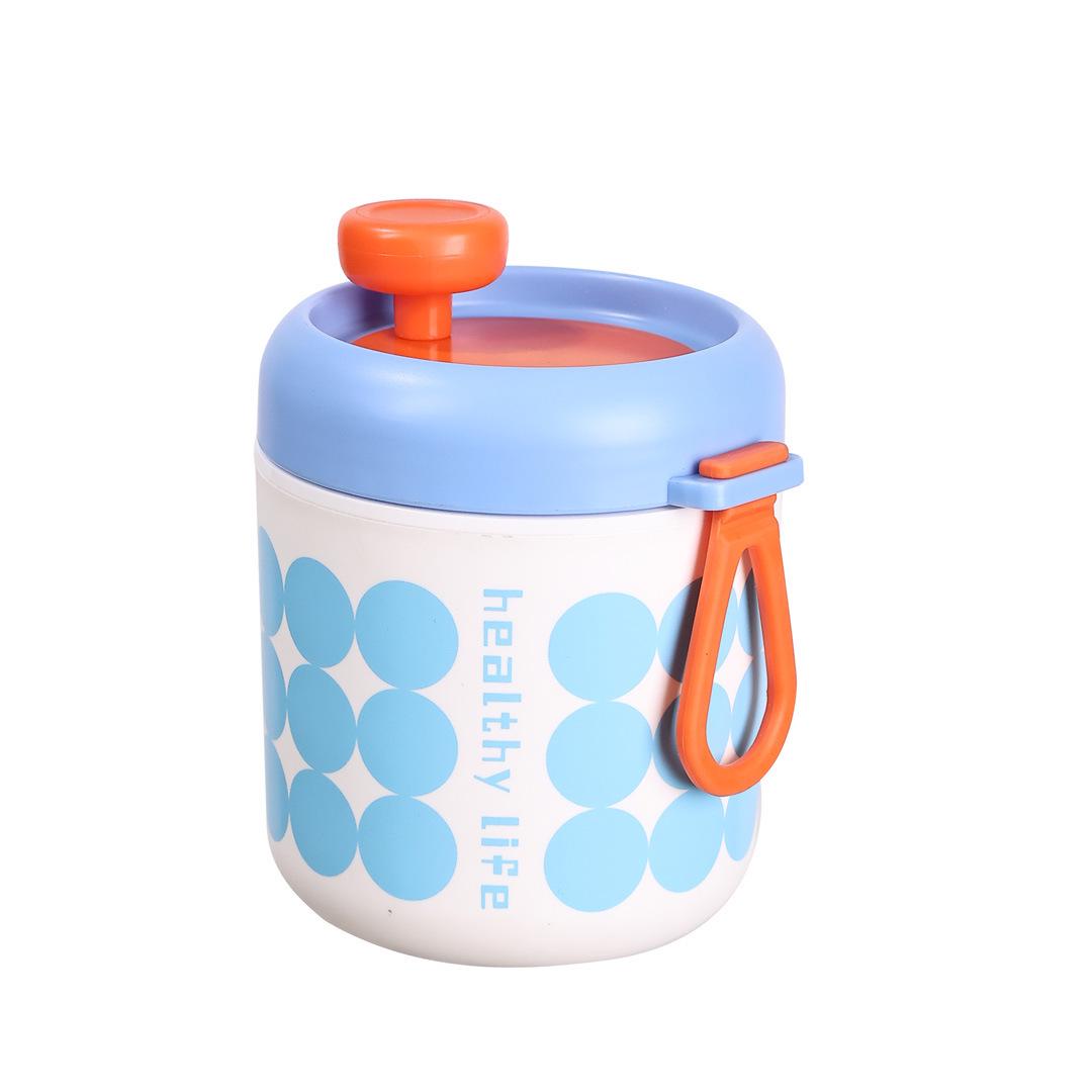 

Tede Mei Insulated Stainless Steel Breakfast Cup with Lid - Microwaveable Japanese Soup Cup for Office Workers.