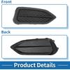 Fog Light Grill Front Lower Bumper Fog Light Cover Inserts No.71106TS8A51 for Honda Civic 2014-2015 Black ABS 1 Pc Front Right