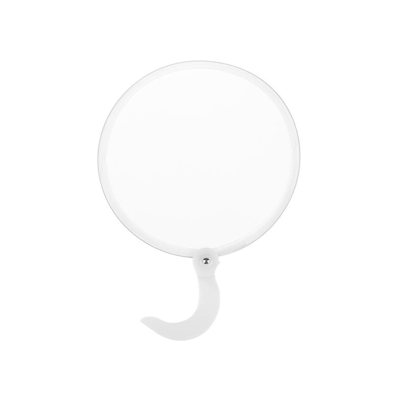 1Pc Portable Foldable Blank Round Fans Simple Summer Mini Handheld Fan Decoration Crafts Diy Dance Painting Decorative Fan
