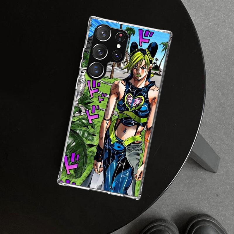 JoJo's Bizarre Adventure Jolyne Cujoh Phone Case Cover for Samsung Galaxy S26 S25 Edge S24 S23 Ultra S22 Plus S21 FE S20 + Art C
