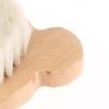 Soft Goat Bristle Shower Brush Wooden Handle Super Soft Scrubber Bath Brush Baby Hair Skin Body Massage Cleaning Tool