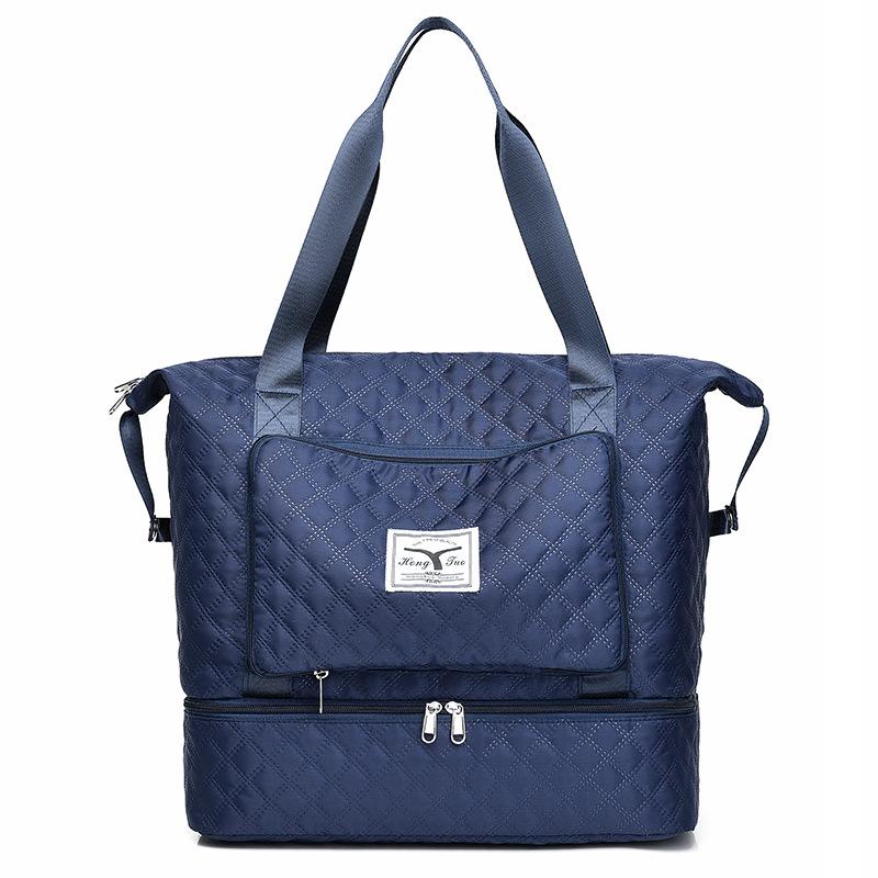 Yoga fitness bag women's travel bag dry and wet separation down jacket bag portable shoulder travel duffel bag