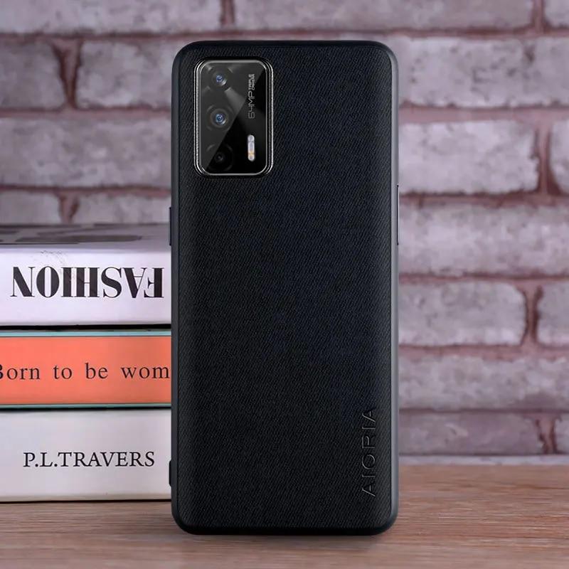 Case for OPPO Realme Q3 Pro 5G Coque Luxury Textile Leather Skin Soft Hard Phone Cover for Oppo Realme Q3 Pro Case Funda