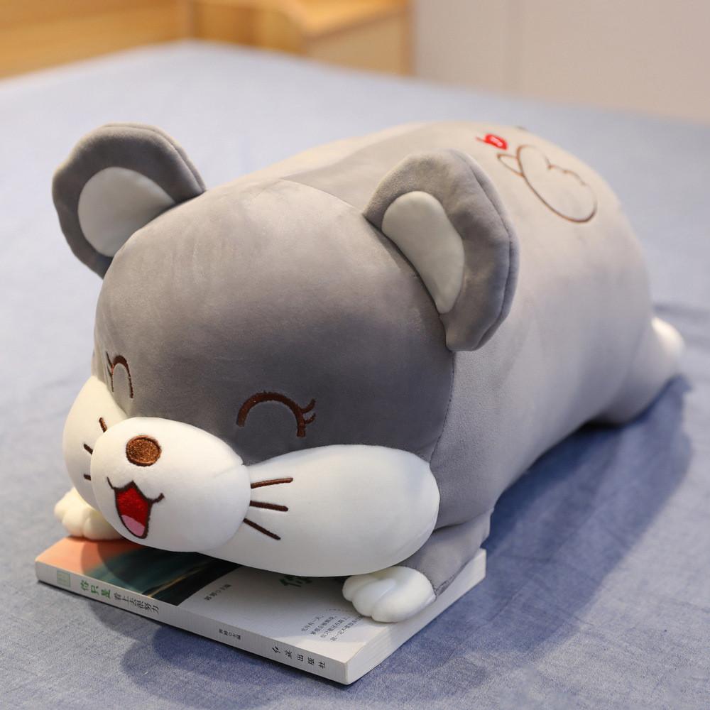 Cute Cartoon Pig Mouse Hamster Bed Pillow Girls Office Lunch Plush Gift Toy