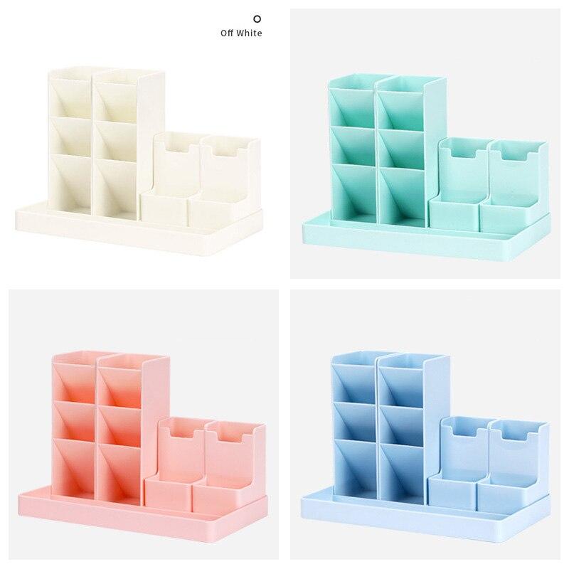 Large Capacity Cute Desk Pen Holder Pencil Storage Box Desktop Organizer Stand Case School Office Stationery