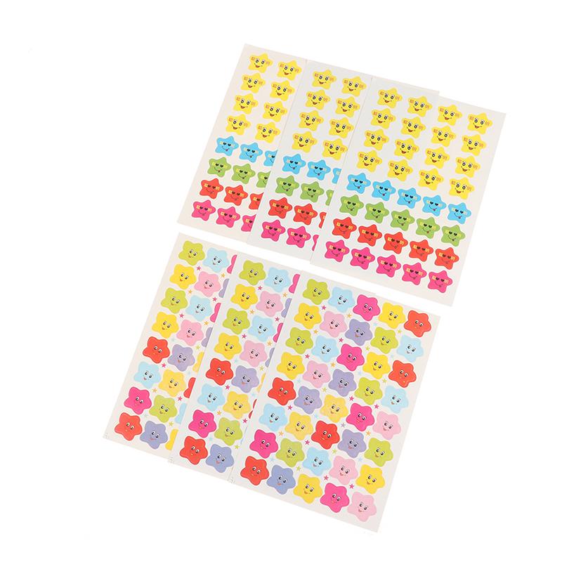 400Pcs Smile Stars Decal School Children Kids Teacher Label Reward Cute Sticker