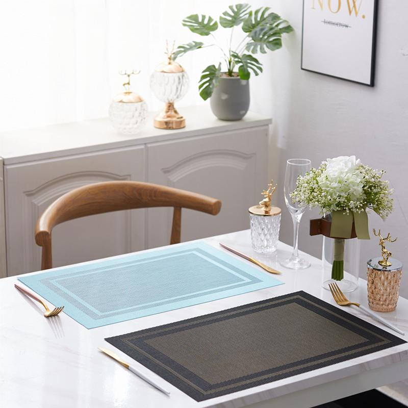 Nordic Lux Non-Slip Dining Mat: Modern, Wash-Free, Insulated Textilene Design