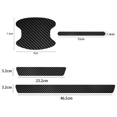 2025 Hot Automotive Threshold Bar with Door Handle Bowl Scratch Protective Sticker For Volkswagen VW GOLF Polo Tiguan JETTA GTI
