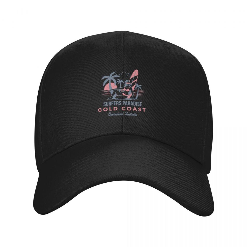 Vintage Gold Coast Surfers Paradise Queensland Baseball Cap Uv Protection Solar Hat Luxury Woman Cap Mens Hats Women's