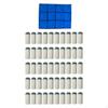 Pool Cue Tips, 50 Pieces, Easy To Install Repair with Chalk, D Tips