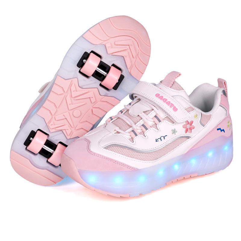 2025 Boys' & Girls' Spring/Fall Detachable Four-Wheel Roller Skate Shoes