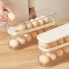 2-stufiger Eierhalter für rollende Eier Aufbewahrungsbox Platzspender Klarer Kühlschrank Automatischer Spar-Eierorganisator