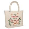 Tote Bag - PLANETEE - Nadège « Life Is More Beautiful » - Jute - Insulated - Beige