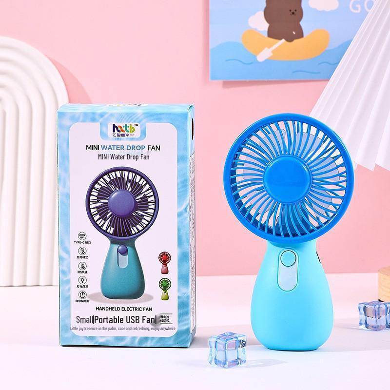 Portable USB Mini Fan - Silent Handheld & Desktop Fan for Travel or Study