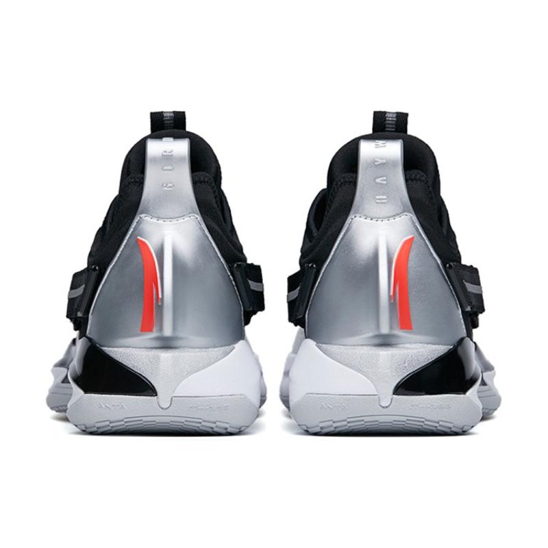 Anta GH3 Basketball Shoes Men's Low Top Black/White Sneakers 112211103-1