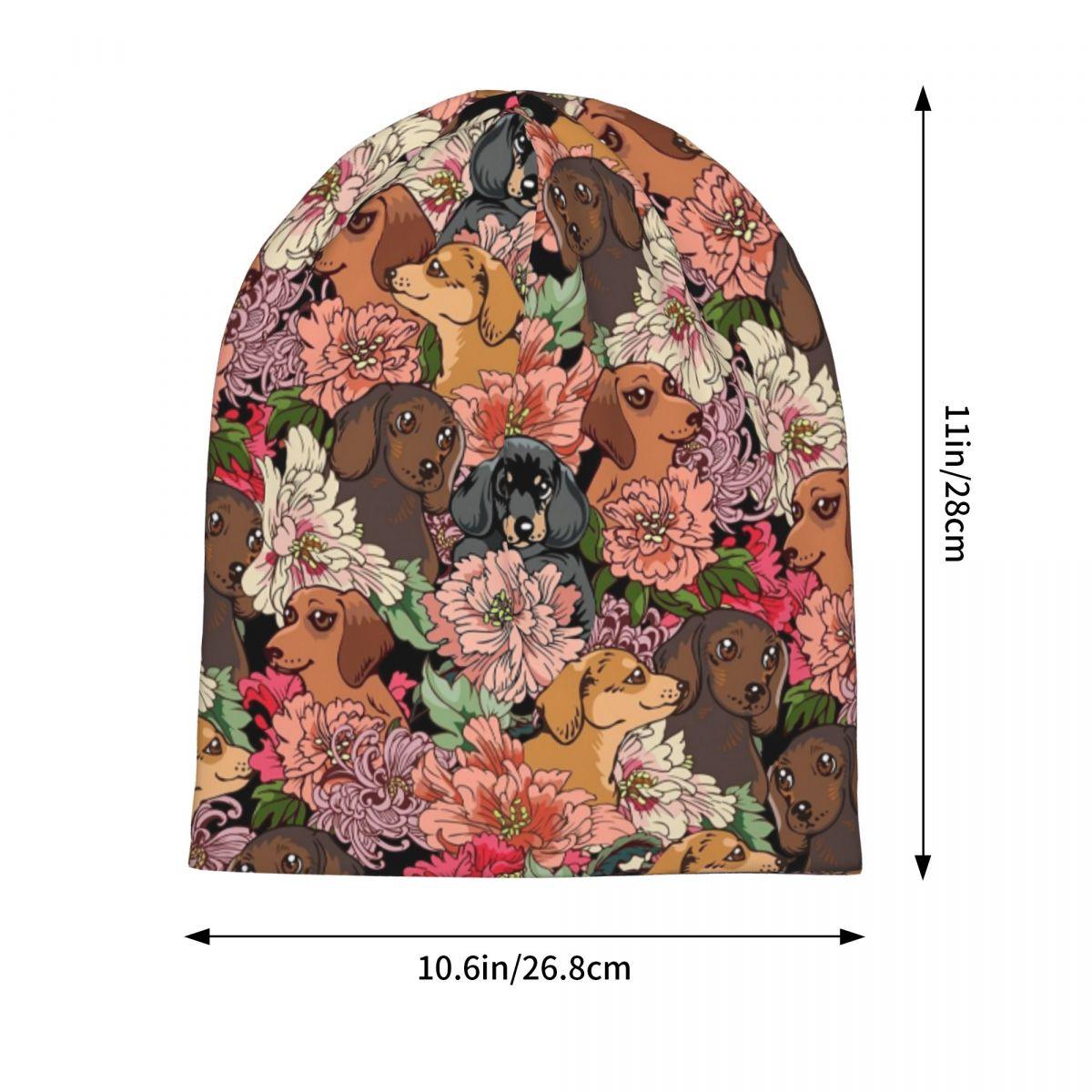 Камуфляжные всесезонные шапочки с цветком таксы — фото 2