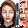 Women's Double Head Dual Nose Shadow Repair High Gloss Powder Concealer Shadow Small V Face