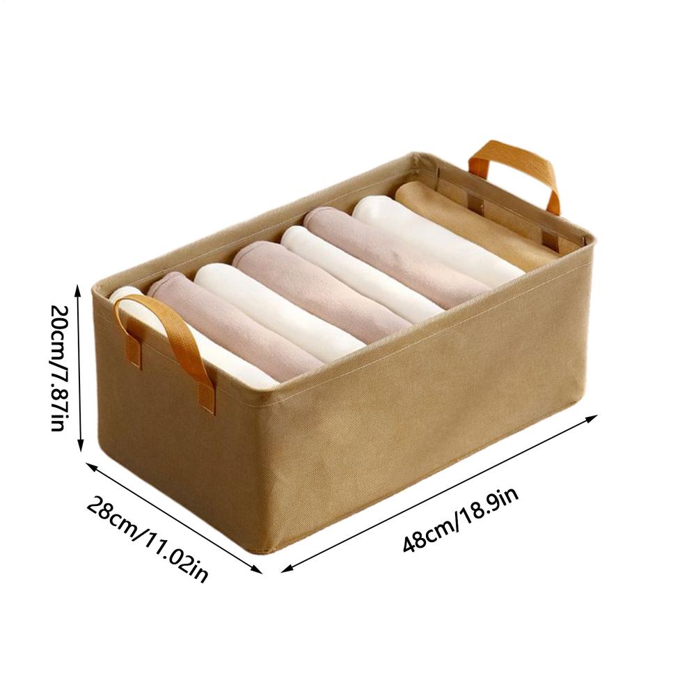 Clothes Organizer Closet Clothes Organizer with Handle Steel Frame Fabric Drawers Organization Stackable Basket Containers