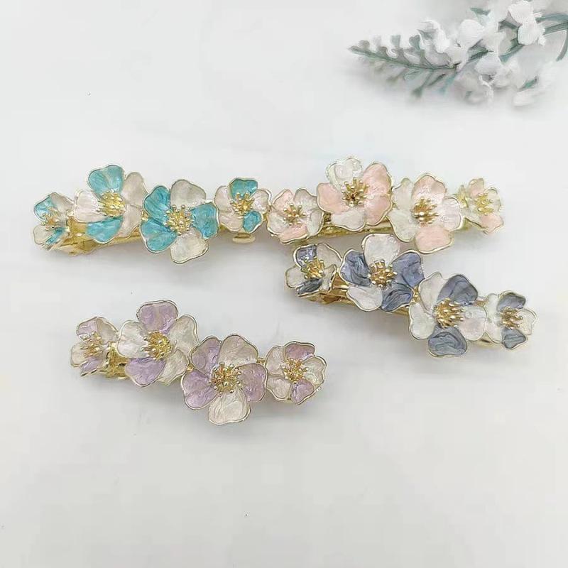 Light Luxury French Spring Flower Hair Clip for Women