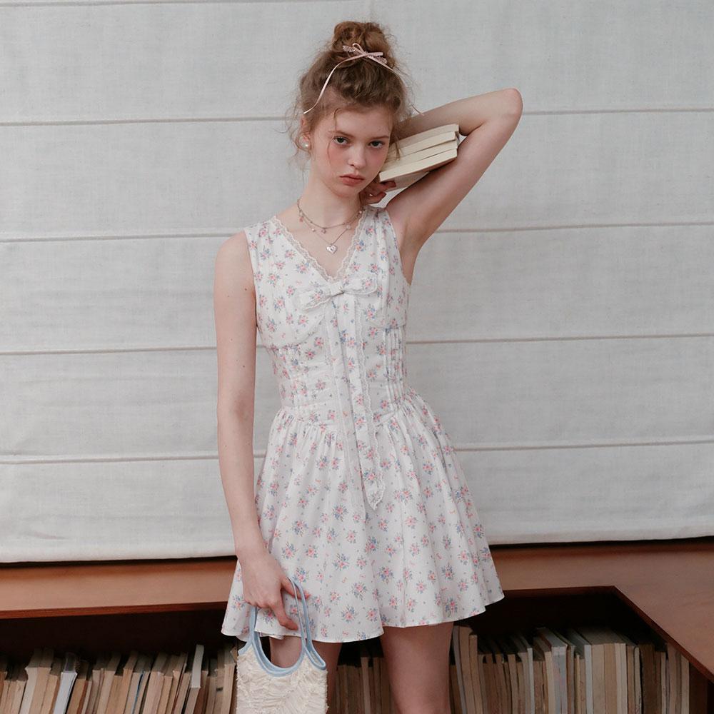 CEST MOIDEW Cest_Floral V-Neck Sleeveless Dress