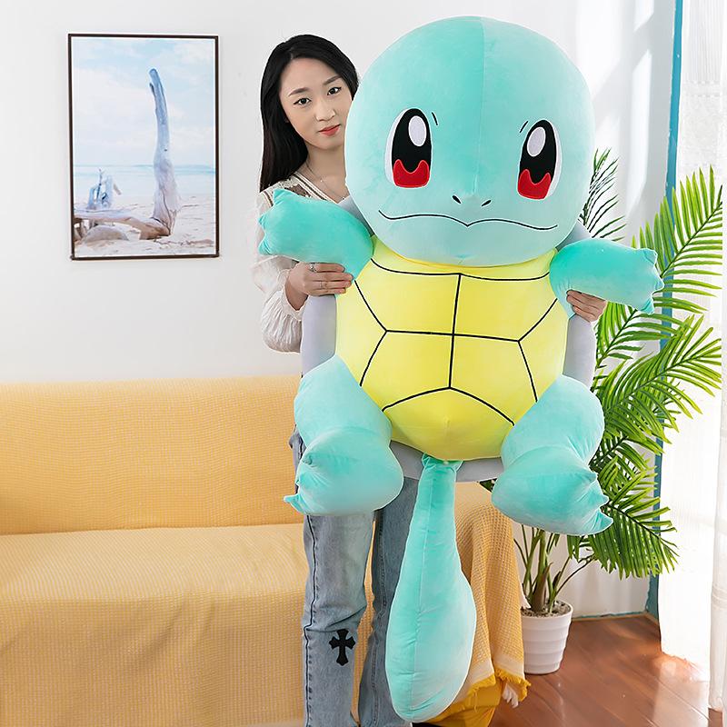 Squirtle Plush Toy Doll Pokémon Turtle Ragdoll Doll Throw Pillow Birthday Gift for Kids