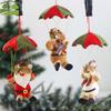Lovely New Year Snowman Santa Claus Christmas Decoration Hanging Ornament Parachute Pendant