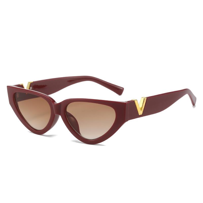 

Подиумные Солнцезащитные очки Кошачий глаз для маленького лица Женские Модные Солнцезащитные очки Солнцезащитные очки Regular