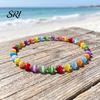 Bright Bead Jewelry Color Changing Beaded Jewelry, UV Reactive Colorful Necklace, Dopamine Beads Summer Beach Necklace Bracelet, Accessory,