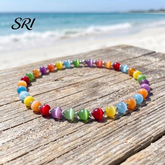 Bright Bead Jewelry Color Changing Beaded Jewelry, UV Reactive Colorful Necklace, Dopamine Beads Summer Beach Necklace Bracelet, Accessory,
