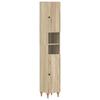 Bathroom Cabinet with Open Shelf ALKMAAR Sonoma Oak