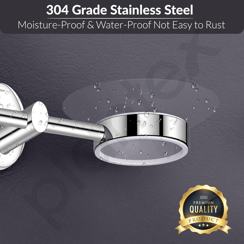 Stainless Steel Twin Soap Holder for Bathroom and Wash Basin/Soap Dish/Soap Holder/Bathroom Accessories - Oreva (Chrome)