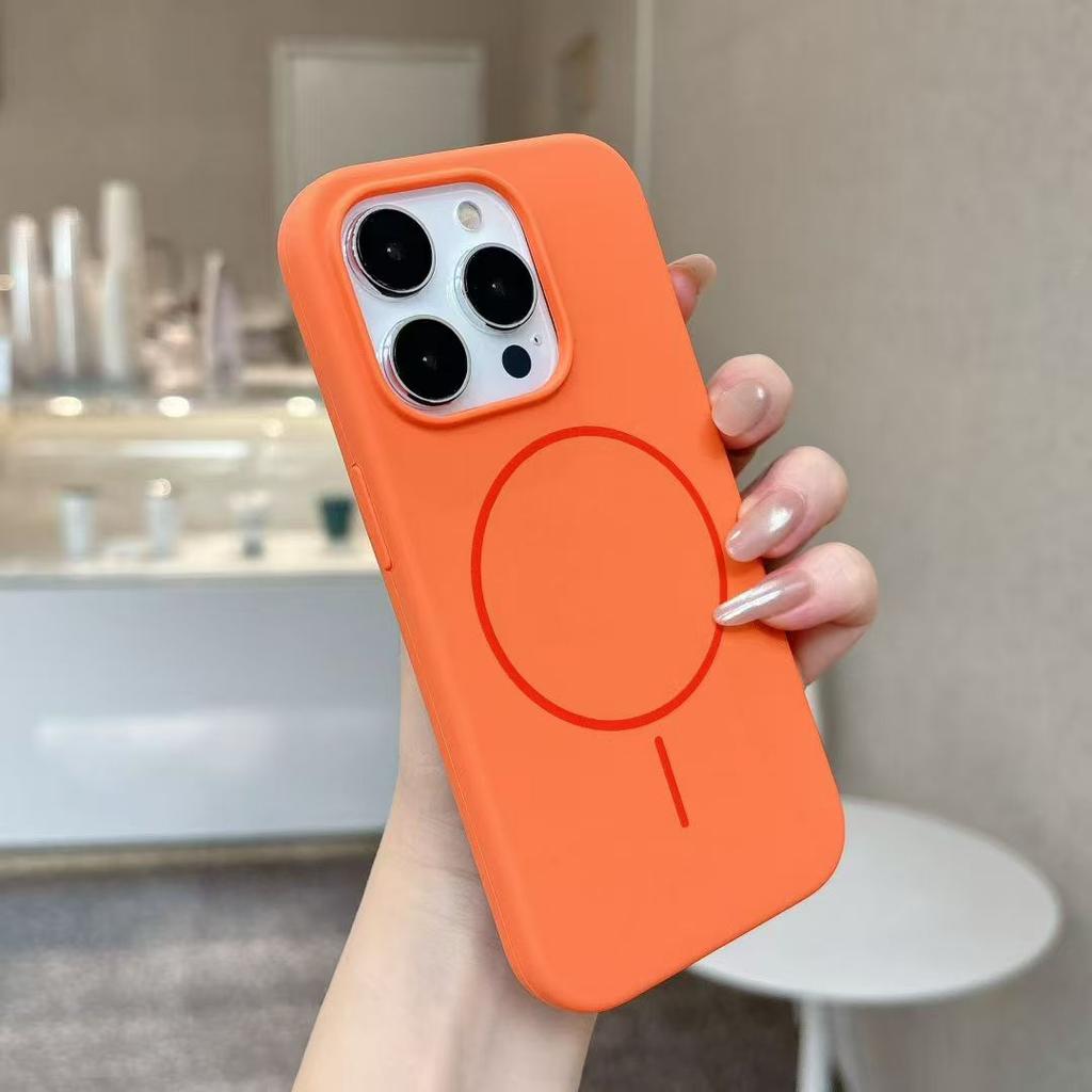 Soft Liquid Silicone Phone Case for Magsafe Mag Safe iPhone 17 Air 16 15 Plus 14 13 Pro Max Magnetic Shockproof Protective Phone Cover Accessories