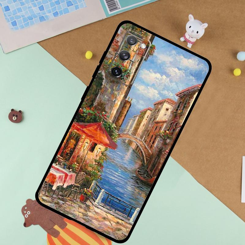 

Travel italy Street Venice Case For Samsung Galaxy S23 S22 Ultra S21 S20 FE S8 S9 S10 Note 10 Plus Note 20 Ultra Cover Galaxy S23