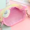 Kids Girls Plush Crossbody Bag Cute Shoulder Bag Wallet Bag for Children