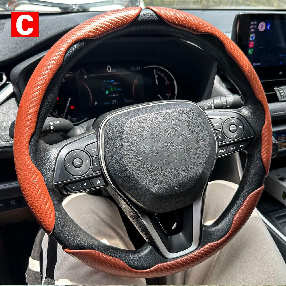 Car Steering Wheel Covers Booster Micro Fiber Leather Auto Interior Decorative Accessories Universal Carbon Fiber Accessories