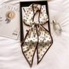 Scarf, Long Silk Scarf, Versatile Silk Scarf, Double-Layer Simulated Silk, Diagonal Scarf, Autumn And Winter Hair Binding And Scarf