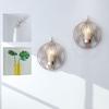 Modern Round Metal Wall Hung Candle Holder Living Room Party Decoration Geometric Wall Hung Candle Holder Crafts Home Decoration